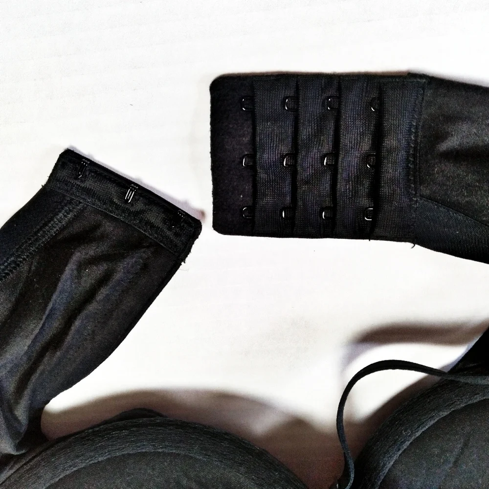 Cacique Black Lightly Lined Full Coverage Bra 32DD